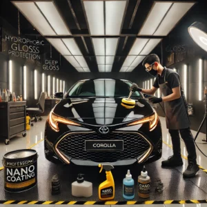 Kata-Kata Promosi Salon Mobil yang Menarik dan Efektif 1 Nano Coating Toyota New Corolla di Bandung memberikan perlindungan maksimal dari debu, air, dan goresan dengan efek hydrophobic.