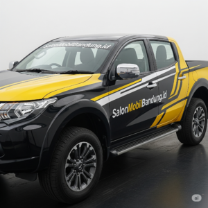 Nano Ceramic Coating Mitsubishi Strada Di Bandung glossy finish