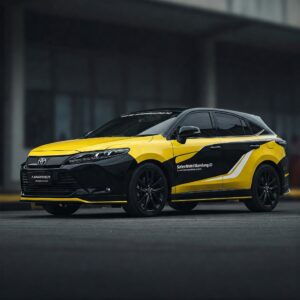Hasil akhir Nano Ceramic Coating Toyota Harrier Bandung berkilau