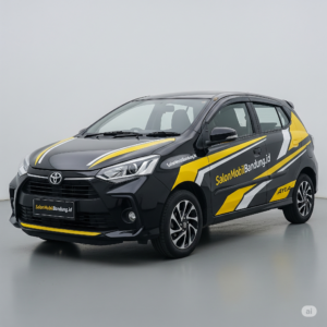Hasil akhir nano ceramic Toyota Ayla Bandung