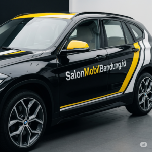 Proses aplikasi nano coating pada BMW X1 di SalonMobilBandung.id