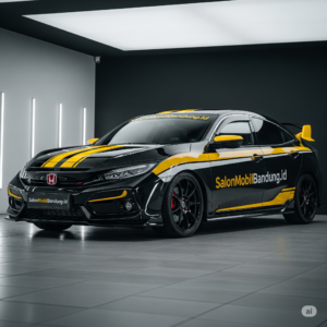 Close-up lapisan Nano Ceramic pada Honda Civic Turbo Hatchback