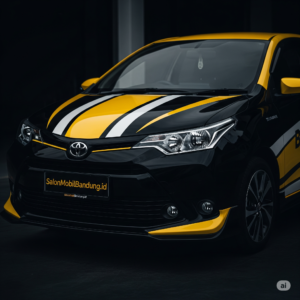 Hasil kilap cat Toyota setelah nano ceramic di Bandung
