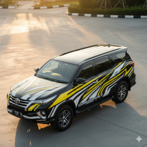 Proses nano coating Fortuner di Cimahi