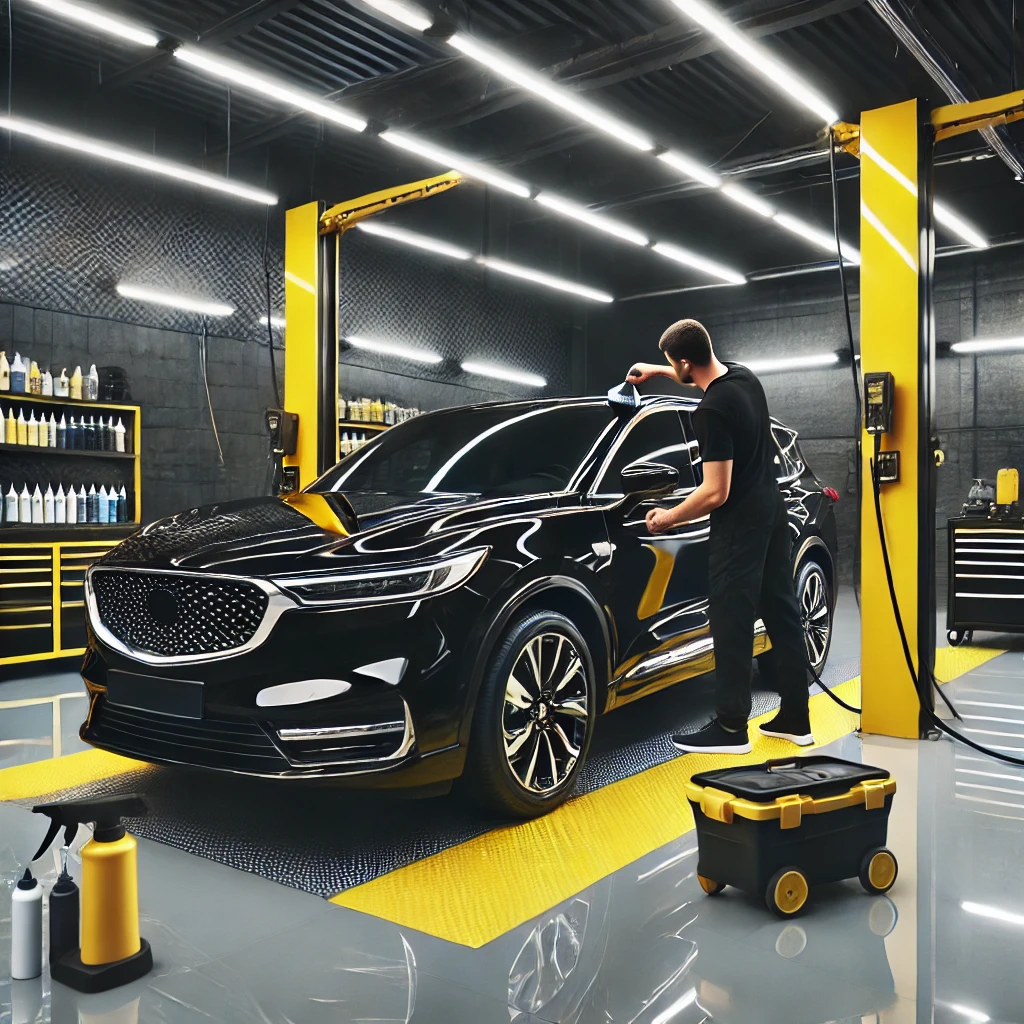 Mobil berkilau di Salon Mobil Bandung dengan layanan detailing profesional