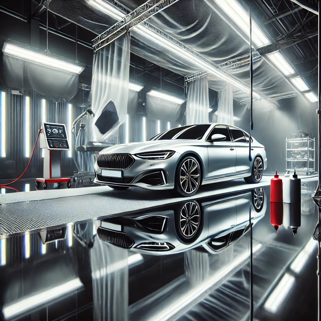 Mobil baru dilapisi nano coating agar tetap kinclong dan terlindungi.
