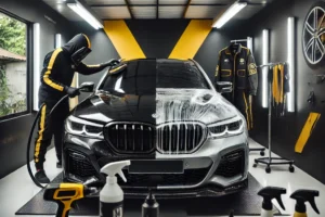Layanan tukang salon mobil panggilan profesional di Bandung dengan peralatan canggih dan hasil kilap maksimal.