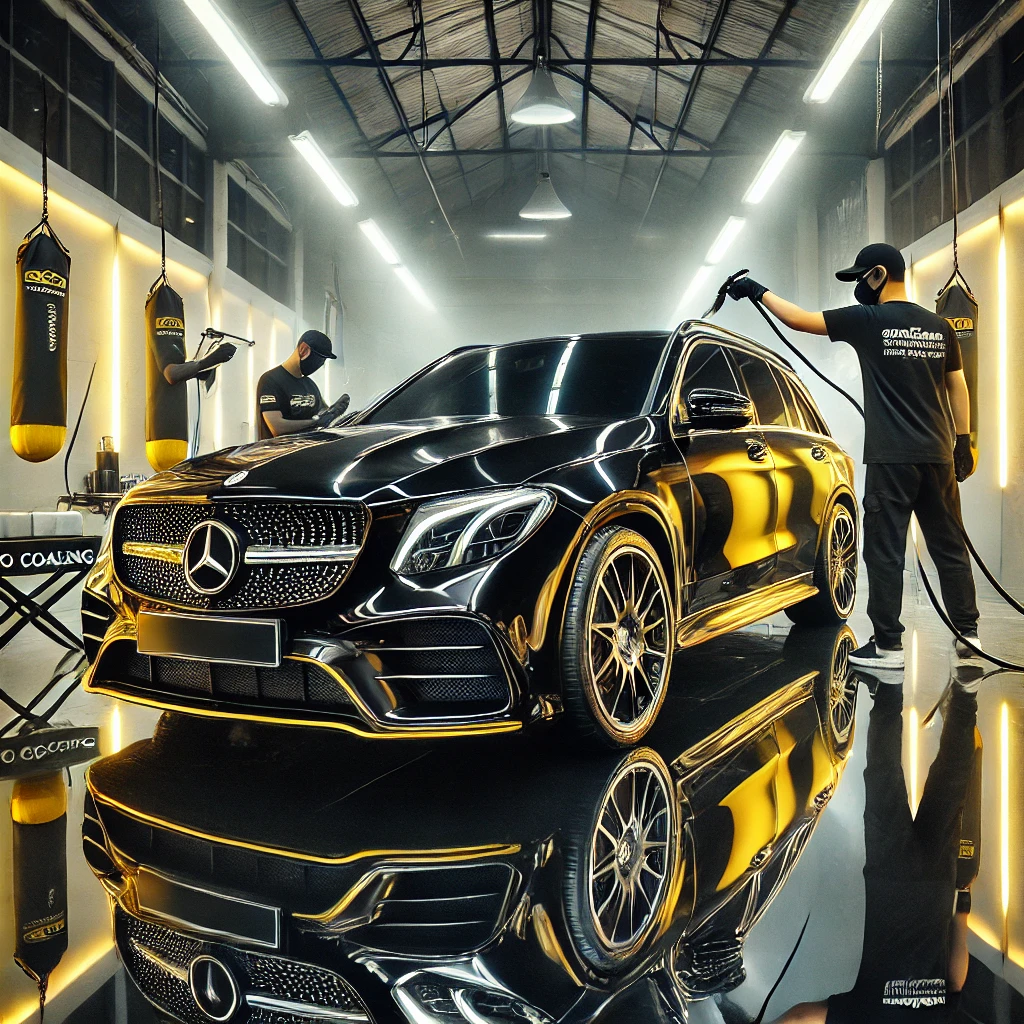 AutoDetailing Mercedes-Benz di Bandung memberikan perlindungan maksimal dari debu, air, dan goresan dengan efek hydrophobic.