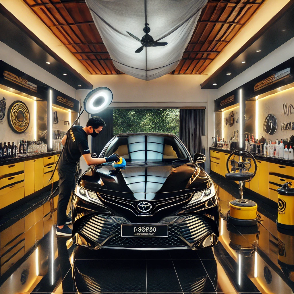 AutoDetailing Toyota Camry di Bandung memberikan perlindungan maksimal untuk cat, interior, dan efek hydrophobic.