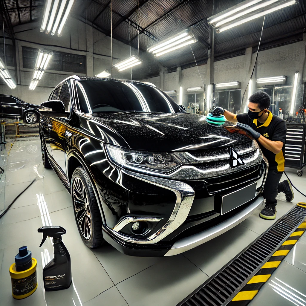 AutoDetailing Mitsubishi Outlander di Bandung – Kinclong Maksimal & Perlindungan Total!