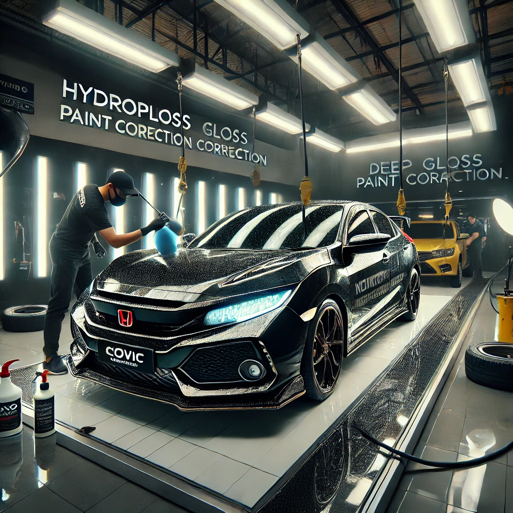 Nano Coating Honda Civic di Bandung memberikan perlindungan maksimal dari debu, air, dan goresan dengan efek hydrophobic.