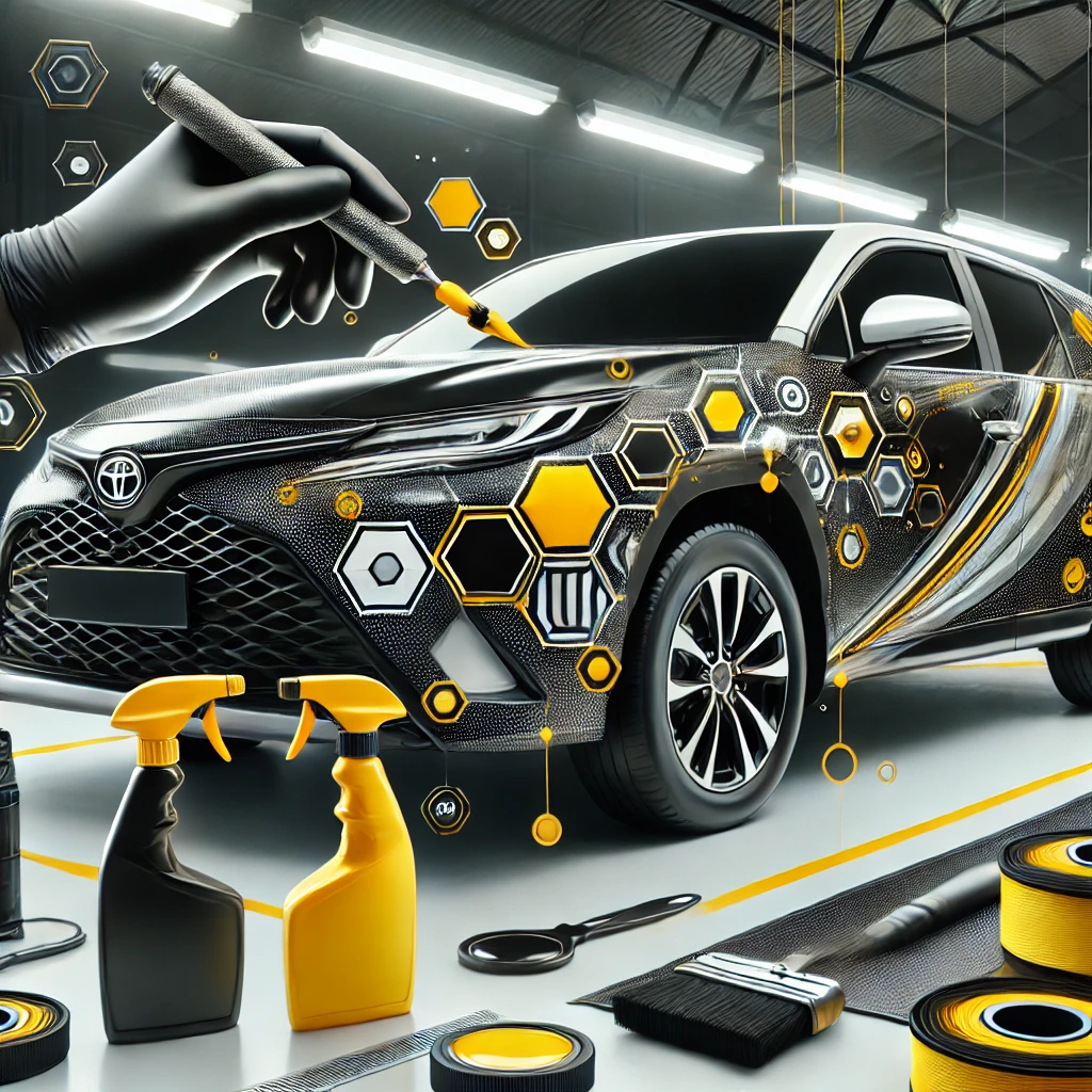 Toyota sedang menjalani proses nano coating di workshop profesional Bandung dengan hasil kilap maksimal.