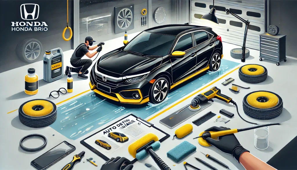 Auto Detailing Mobil Honda Brio di Bandung dengan Hasil Kinclong