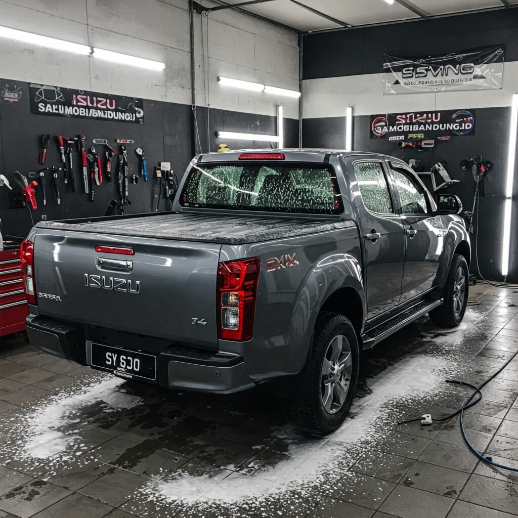 Nano Ceramic Coating Isuzu di Bandung - Mobil Isuzu Tampak Kinclong