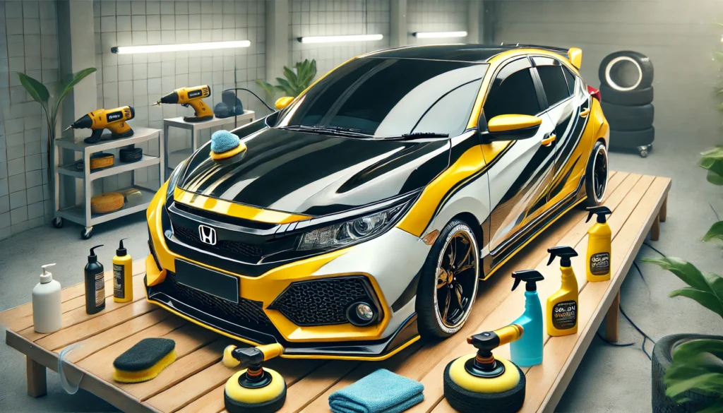 Salon Mobil Honda Yaris di Bandung dengan Kilap Maksimal