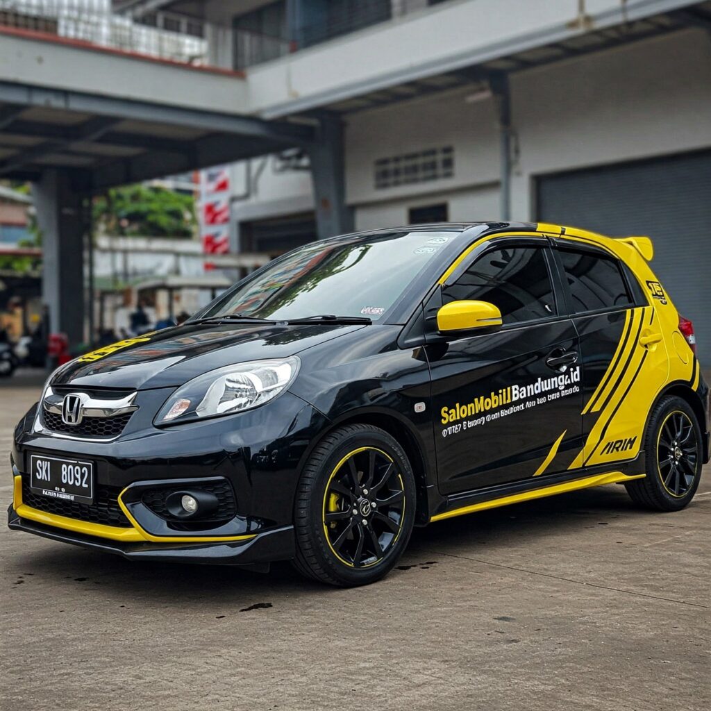 Hasil akhir kilap Nano Ceramic Coating Honda Brio