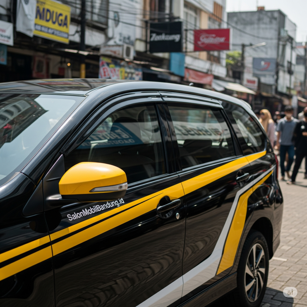 Proses aplikasi nano ceramic pada Daihatsu Xenia di Bandung