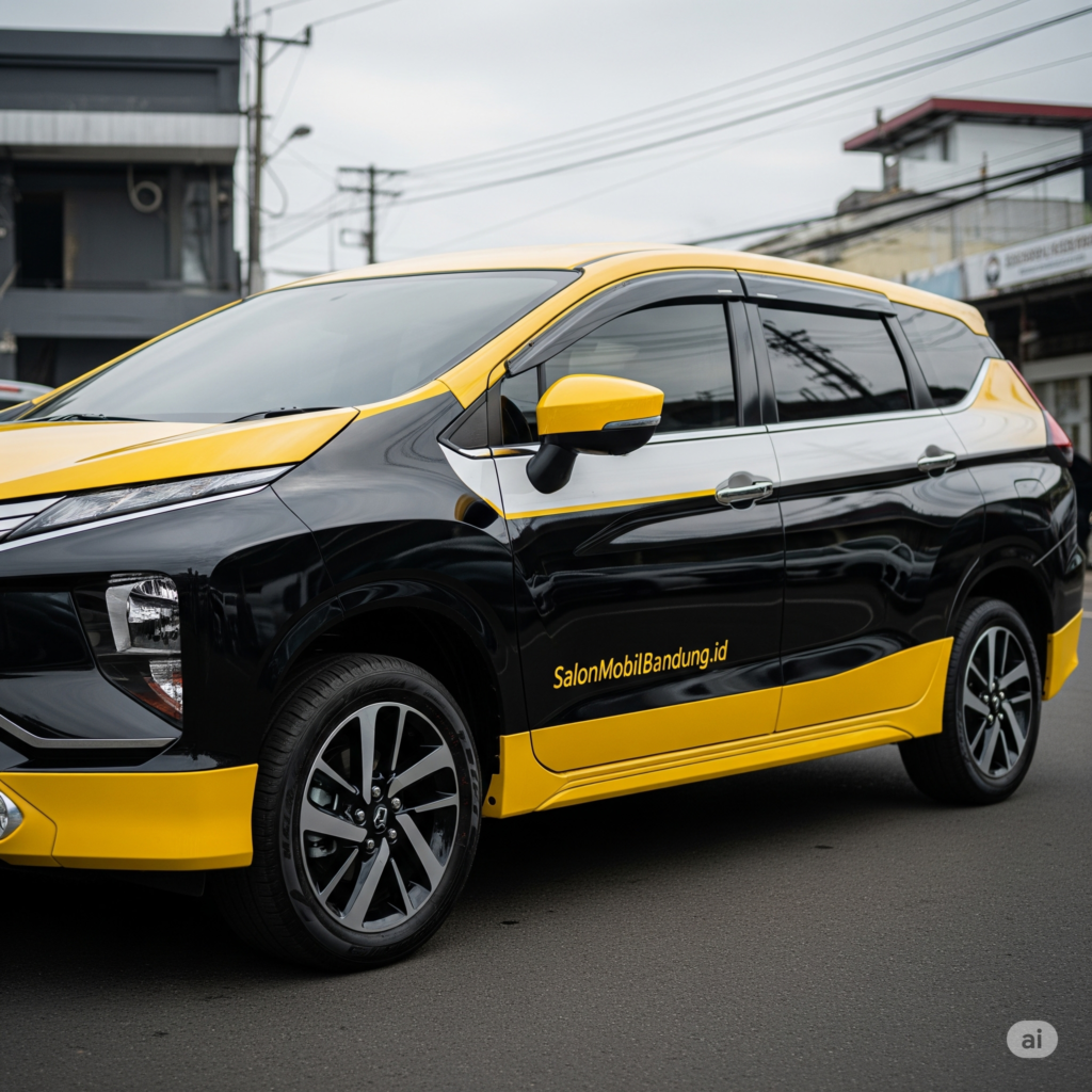 Proses aplikasi nano ceramic pada Mitsubishi Xpander di Bandung
