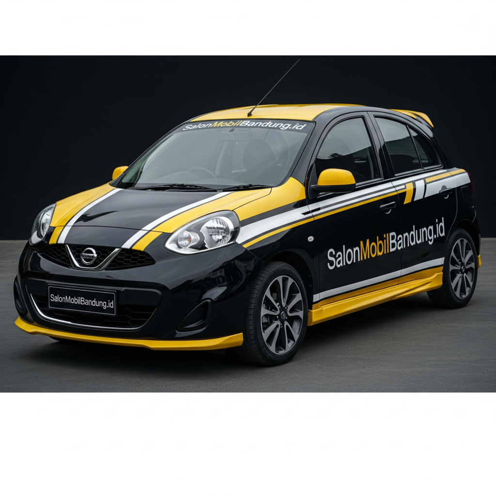 Hasil Nano Ceramic Nissan March di Bandung – kilap mirror finish