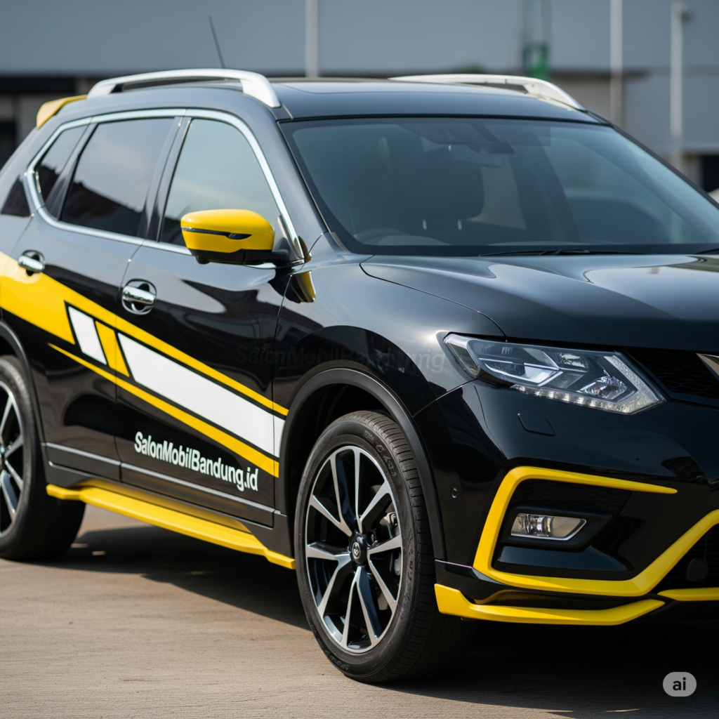 Proses aplikasi nano ceramic pada Nissan Xtrail di Bandung