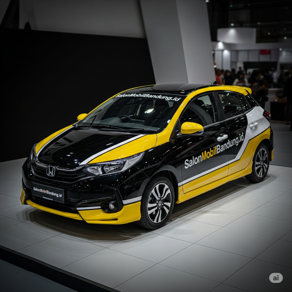 Honda Yaris berkilau setelah perawatan Nano Ceramic di Bandung