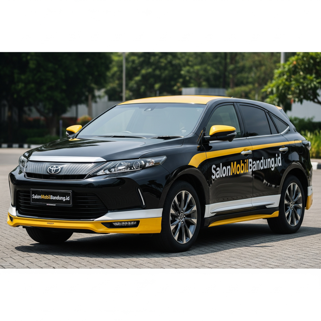 Toyota Harrier berkilau sempurna setelah Nano Ceramic di Bandung