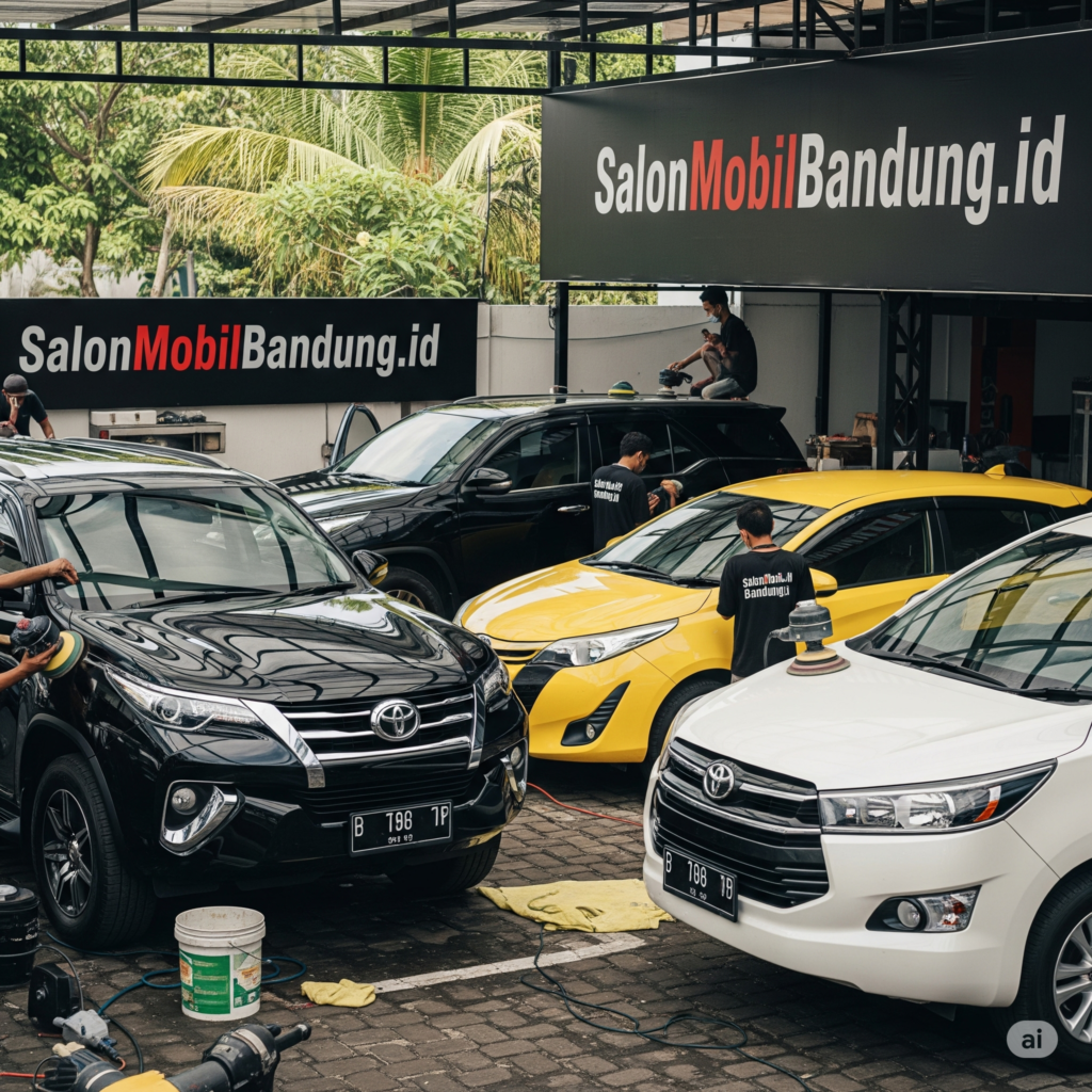 Nano coating Toyota di Kota Cimahi – permukaan mobil kinclong
